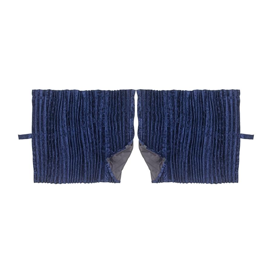 トラック 雅 センターカーテン 標準ルーフ用 チンチラゼロ ネイビー