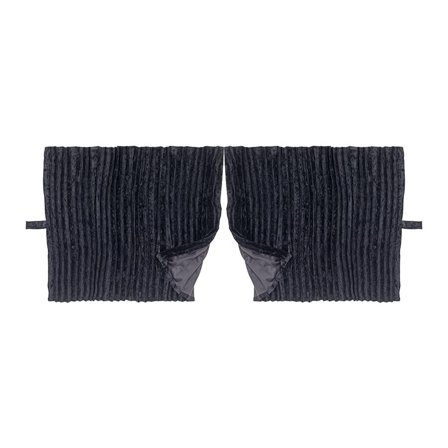 トラック 雅 ベッドリア・サイドカーテン チンチラゼロ ブラック