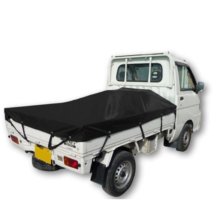 ユタカメイク 軽トラ用 黒帆布 トラックシート H-BK-1 トラック 軽 