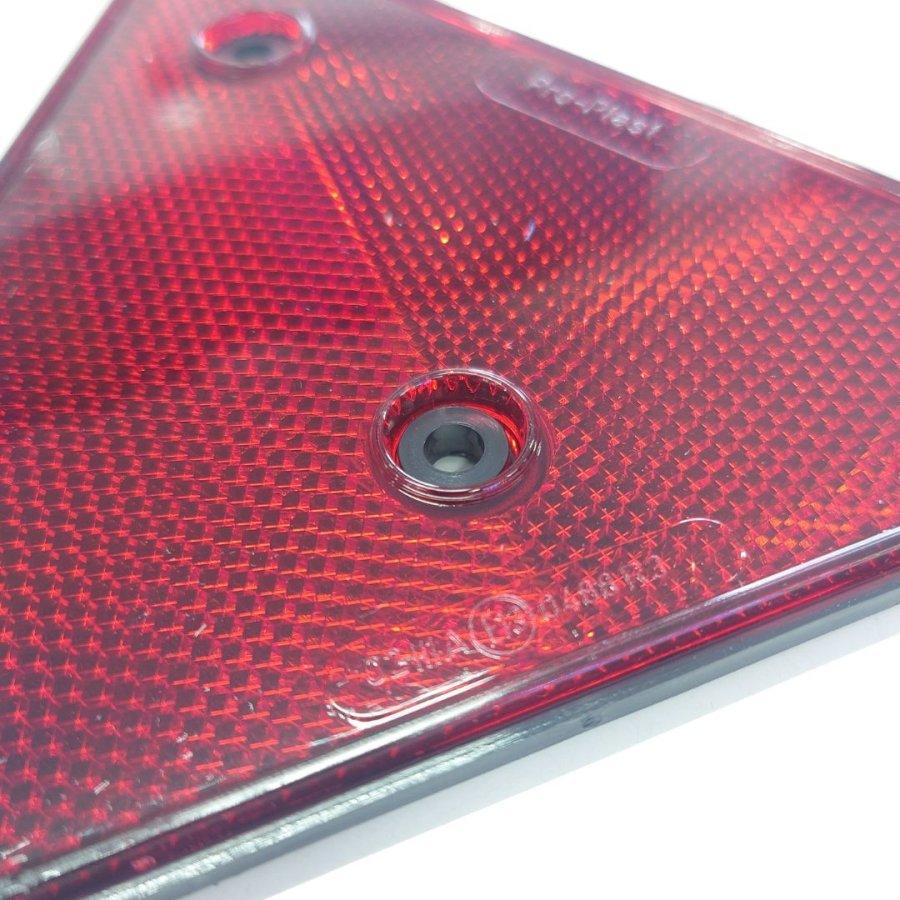 三角リフレクター赤 トレーラー用反射板（E13UN部品認証取得品）26-106