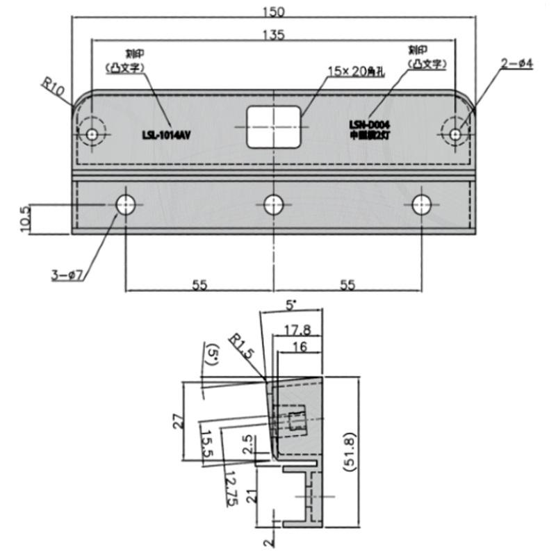 日本ボデーパーツ工業 トラック用ナンバー枠 LSN-D004JB中型 日本ボデーパーツ工業 トラック用ナンバー枠 LSN-D004JB中型