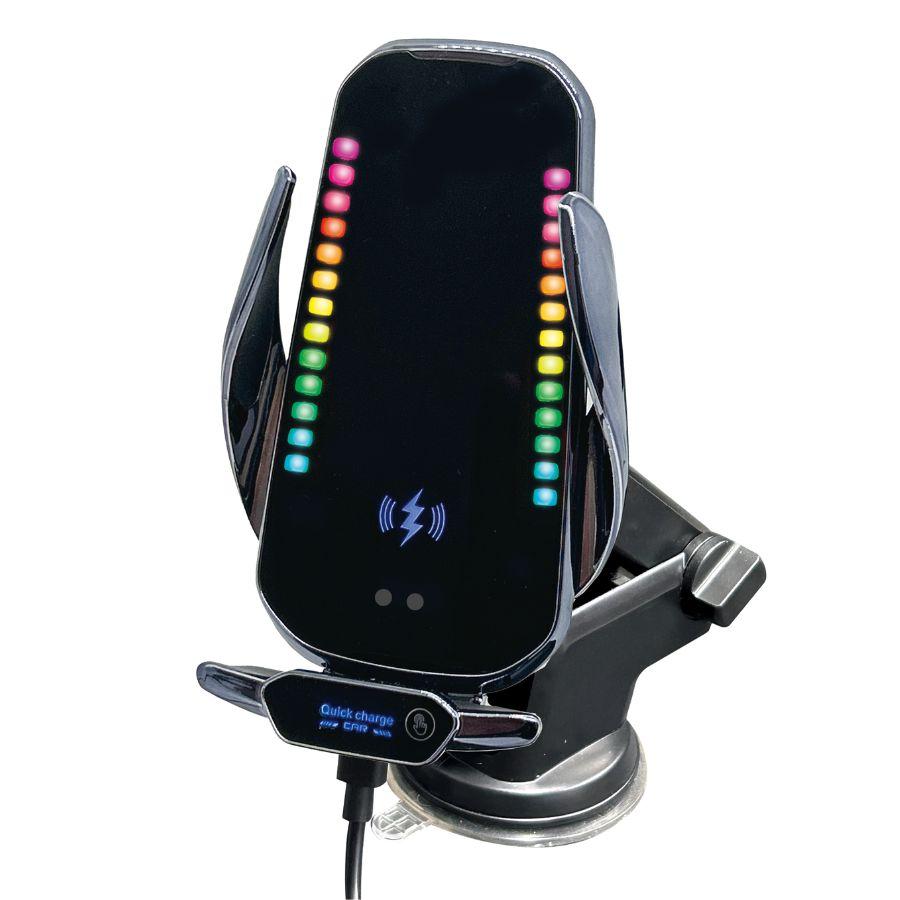 日本ボデーパーツ工業 ワイヤレス充電器 車載用スマホホルダー LED&