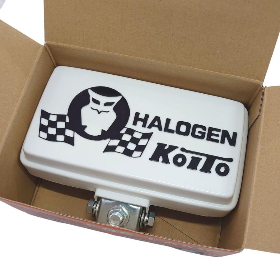 小糸製作所 角型ハロゲンフォグランプ 黄 12V55W 白カバー付 RHF 小糸製作所 角型ハロゲンフォグランプ 黄 12V55W 白カバー付 RHF