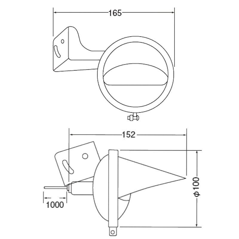 小糸製作所 路肩灯 右側 24V KOITO B-24R トラック用品 67914103 25W