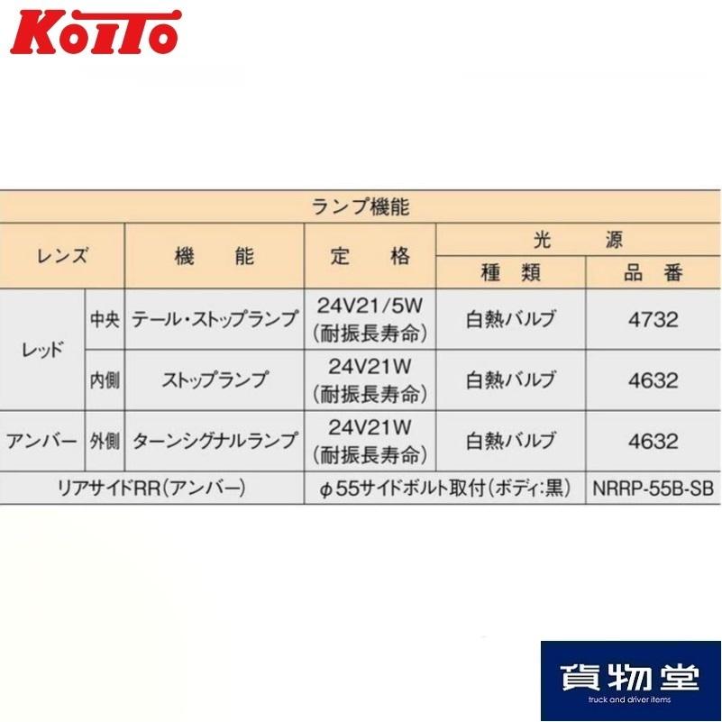 小糸製作所 リアコンビネーションランプ 3連 右側 R側 運転席側 NRCL