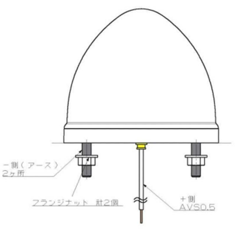 POLARG 3型 LEDサイドマーカーイエロー 24V トラック用品 ポラーグ