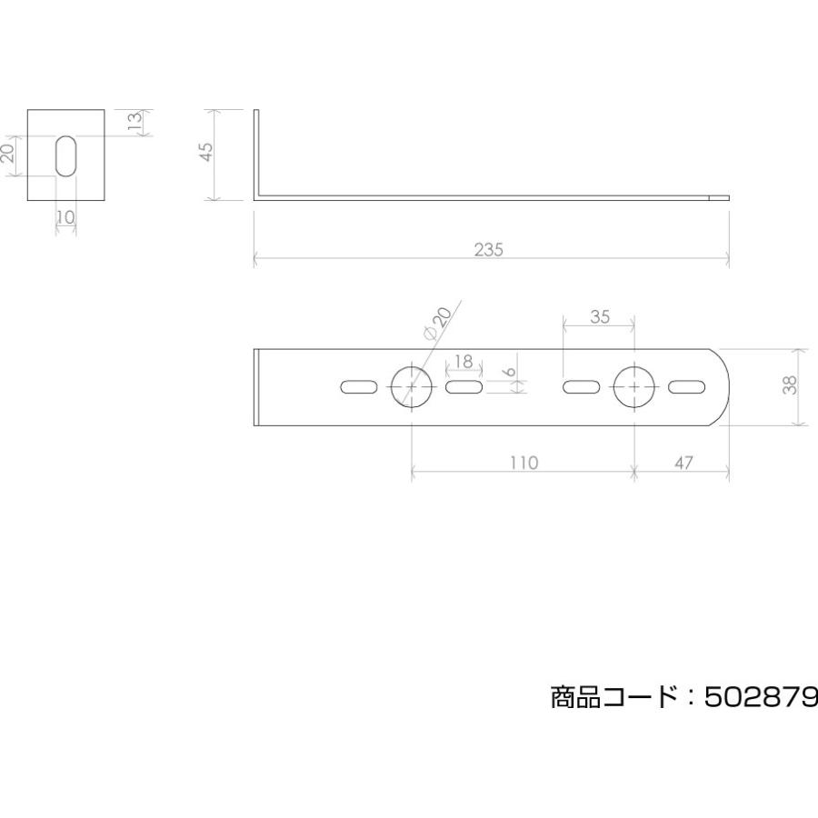 ジェットイノウエ マーカーステー ステンレス マーカー取付ステー L型2