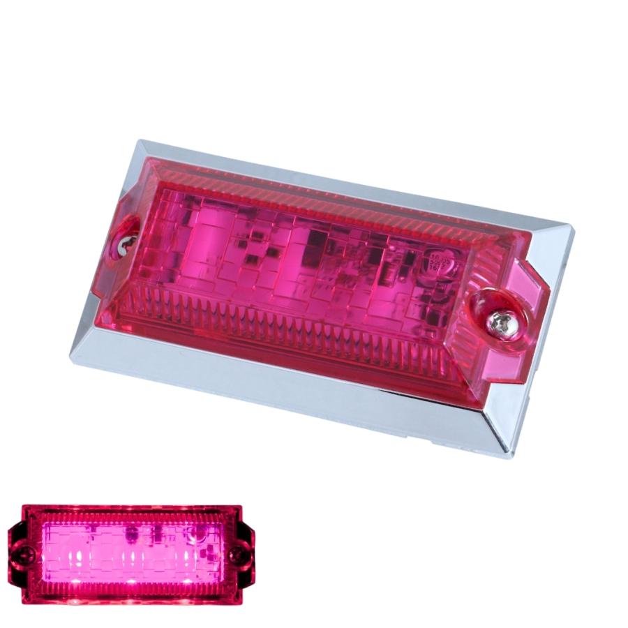 ☆LEDマーカー☆ピンク☆24V☆トラック☆ ジェットイノウエ ハイパワーミニフラットマーカーランプNEO ローズ