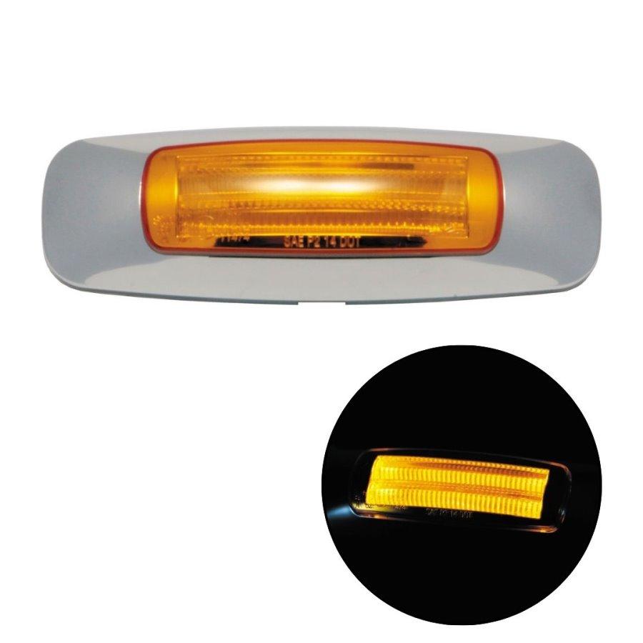 LEDスリムラインマーカー アンバー 24V トラック用品 JET ジェット