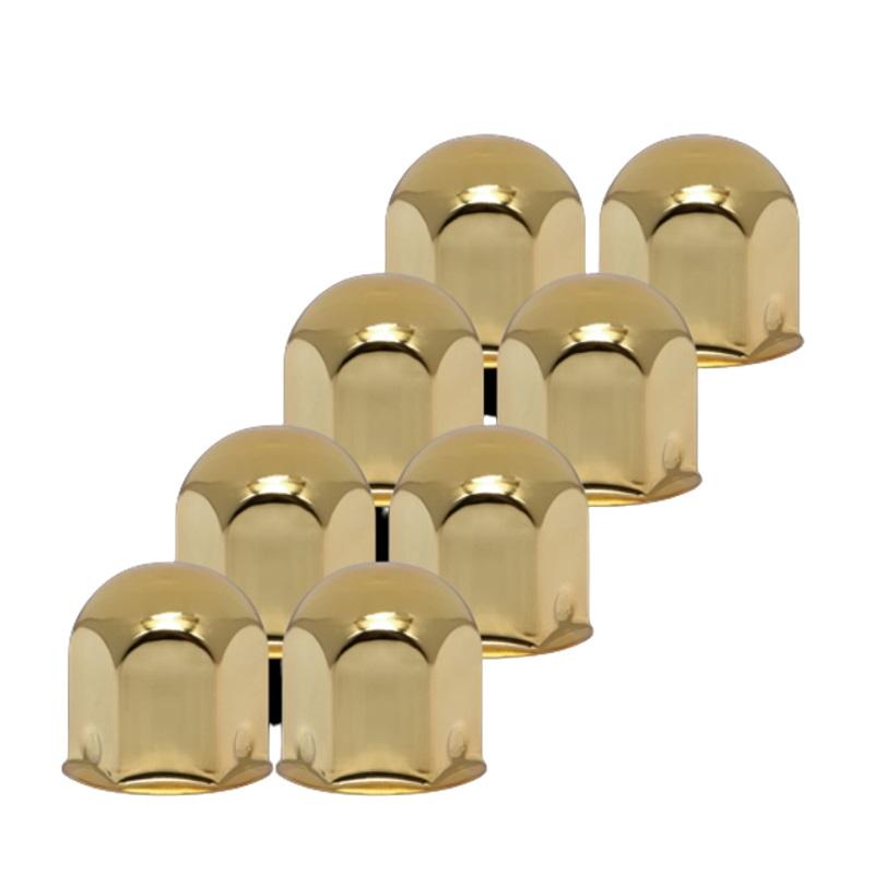 ジェットイノウエ 丸型ゴールドナットキャップ 41mm 高さ51mm 8個入