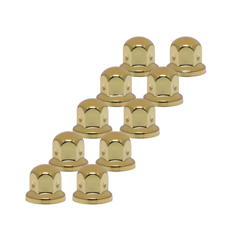 ジェットイノウエ 丸型ゴールドナットキャップ ISO 33mm 高さ45mm 10個