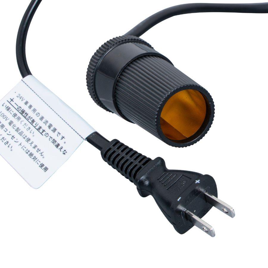 ジェットイノウエ 電源変換ケーブル 1.5m 平型コンセント-シガー