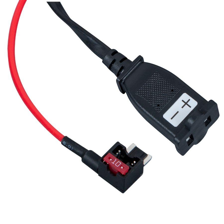 ジェットイノウエ 電源変換ケーブル 1.5m 低背ヒューズ-平型コンセント