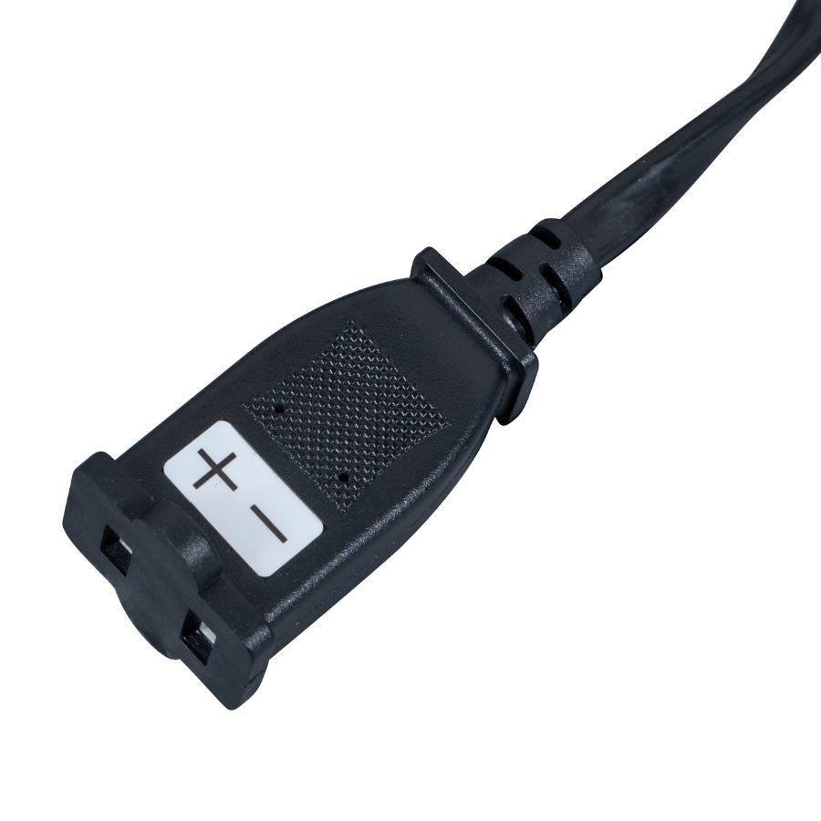 ジェットイノウエ 電源変換ケーブル 1.5m 低背ヒューズ-平型コンセント