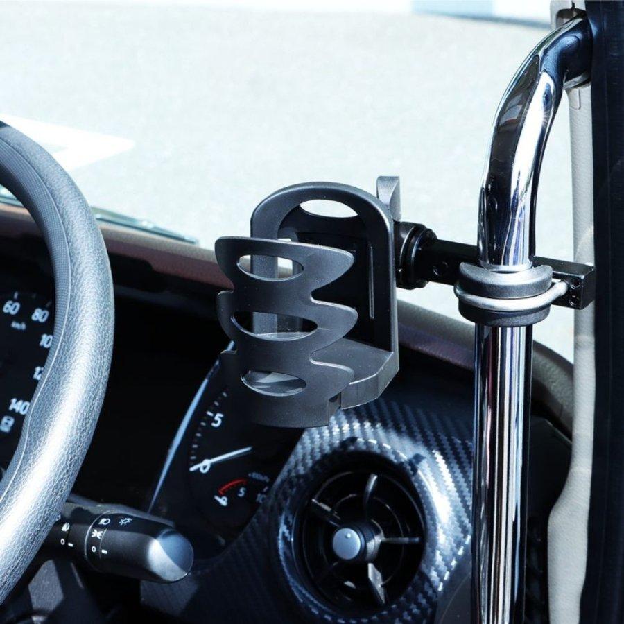 ジェットイノウエ　角おこしアシストグリル　　ステンレス ジェットイノウエ トラック用アシストグリップ固定式ドリンク