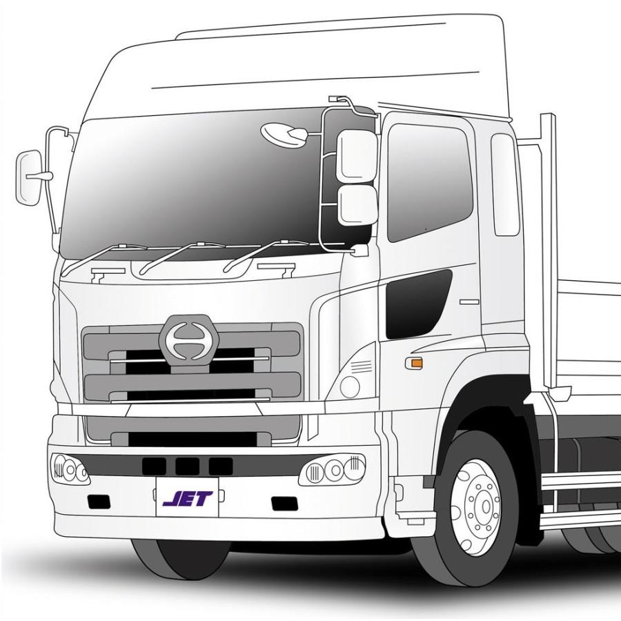 ジェットイノウエ メッキマフラーカバー 日野 17プロフィア/グランド