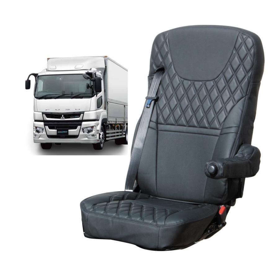 595365 COMBI車種別シートカバー 運転席側 17スーパーグレート 黒|黒糸 