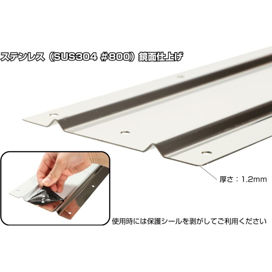 ジェットイノウエ 泥除け用ステンレス鏡面板 幅430mm×高さ140mm