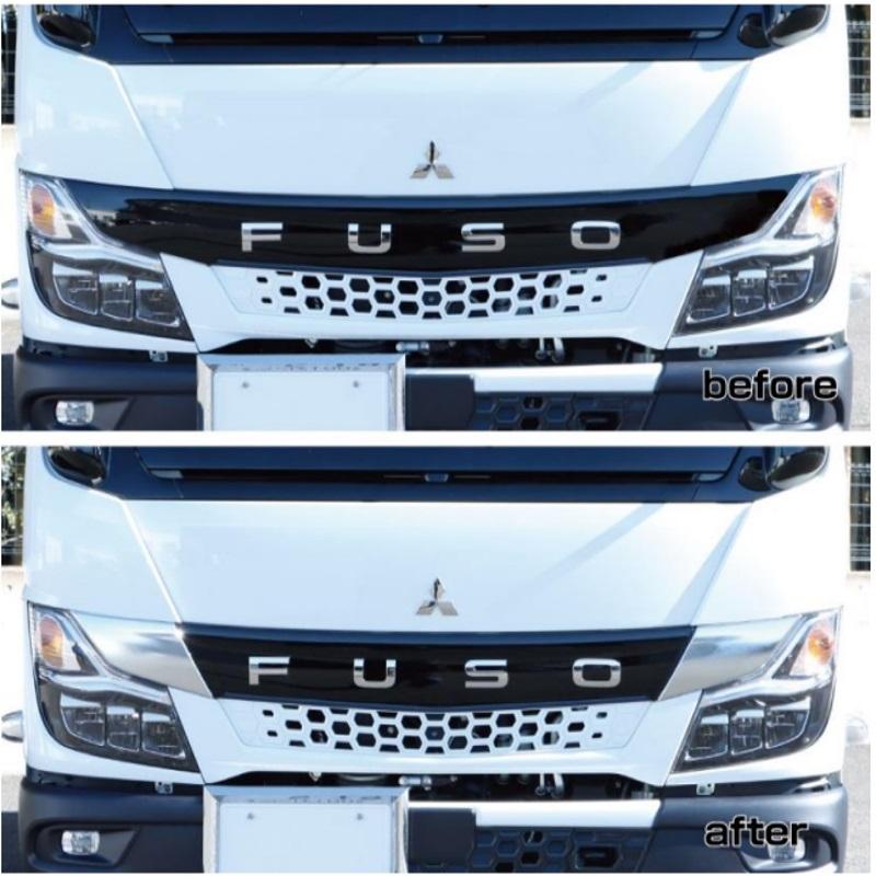 ジェットイノウエ製　ニューキャンター用　メッキフェンダー　１日使用　中古品 ジェットイノウエ フロントフェンダー ふそう2t LH用