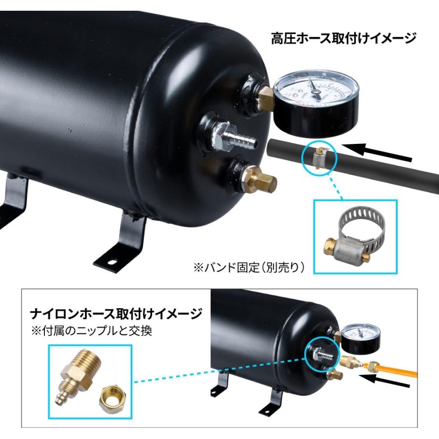 ジェットイノウエ エアータンク 6.0L ブラック 505929 トラック用品