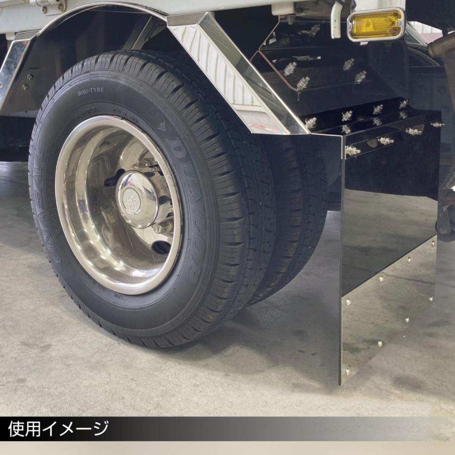 ジェットイノウエ 泥除けステンレス鏡面板 横430mmx縦200mm ス