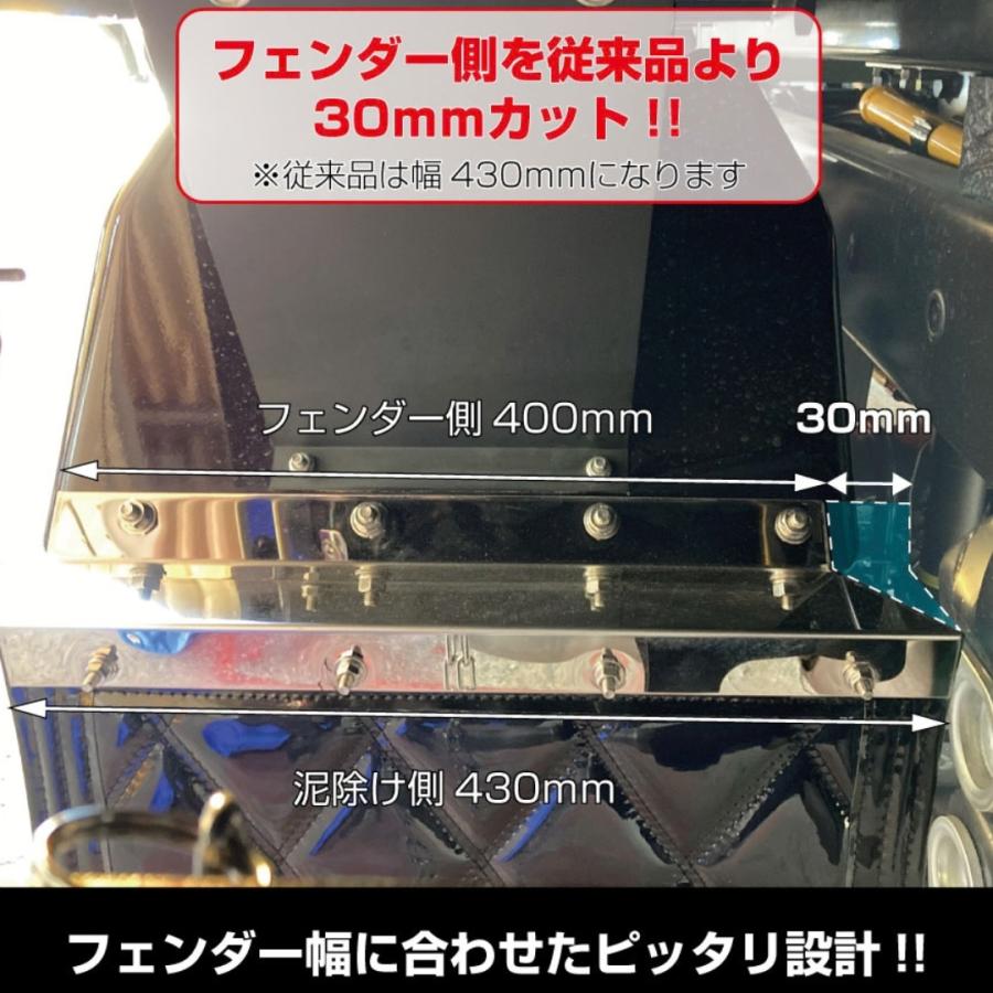 ジェットイノウエ 泥除け巻き込み防止板 2t車用ピッタリタイプ 400(430