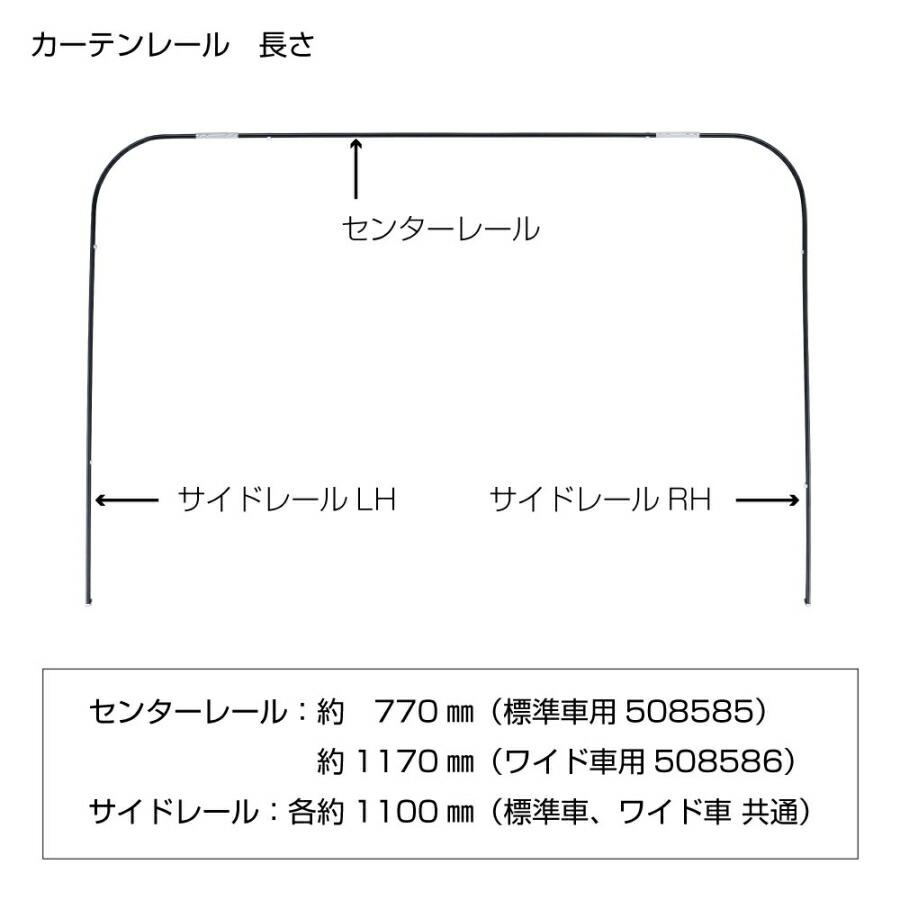 ジェットイノウエ 仮眠カーテンレール 20キャンター/ブルーテック