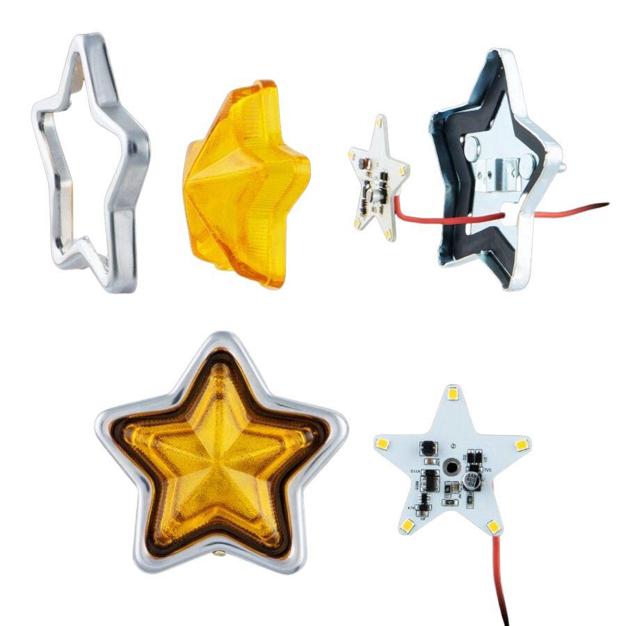 ジェットイノウエ 星マーカーランプ用 LEDユニット 電球色 ホタル点滅