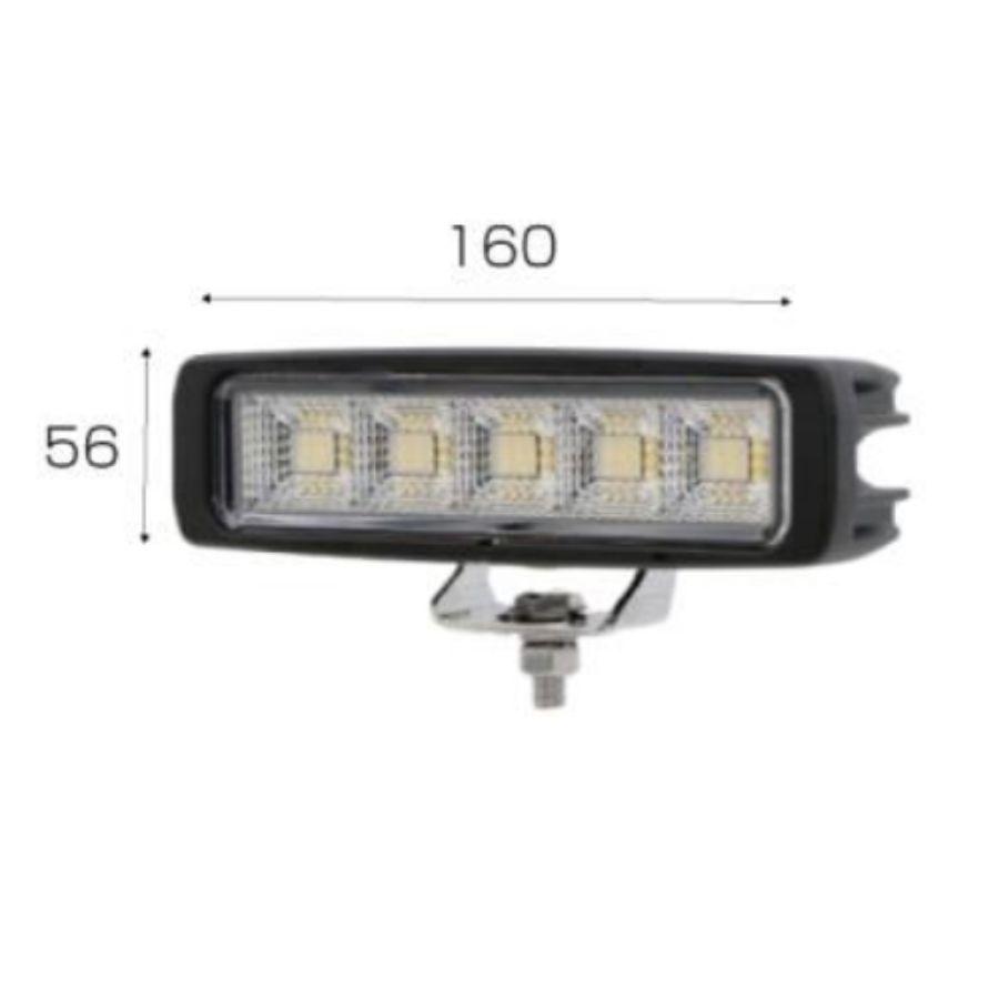 LEDワークランプ 角型 45W 12V/24V共用 WL-46 526858 ジェットイノウエ 