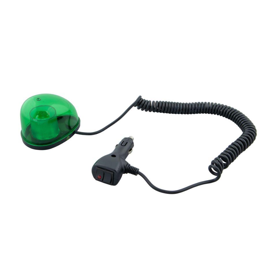 ジェットイノウエ LEDミニ回転灯 グリーン マグネットタイプ 24V 12V