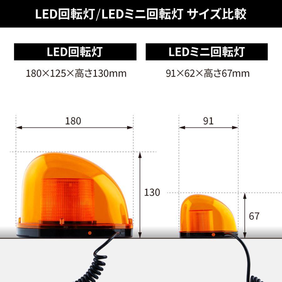 ジェットイノウエ LEDミニ回転灯 グリーン マグネットタイプ 24V 12V