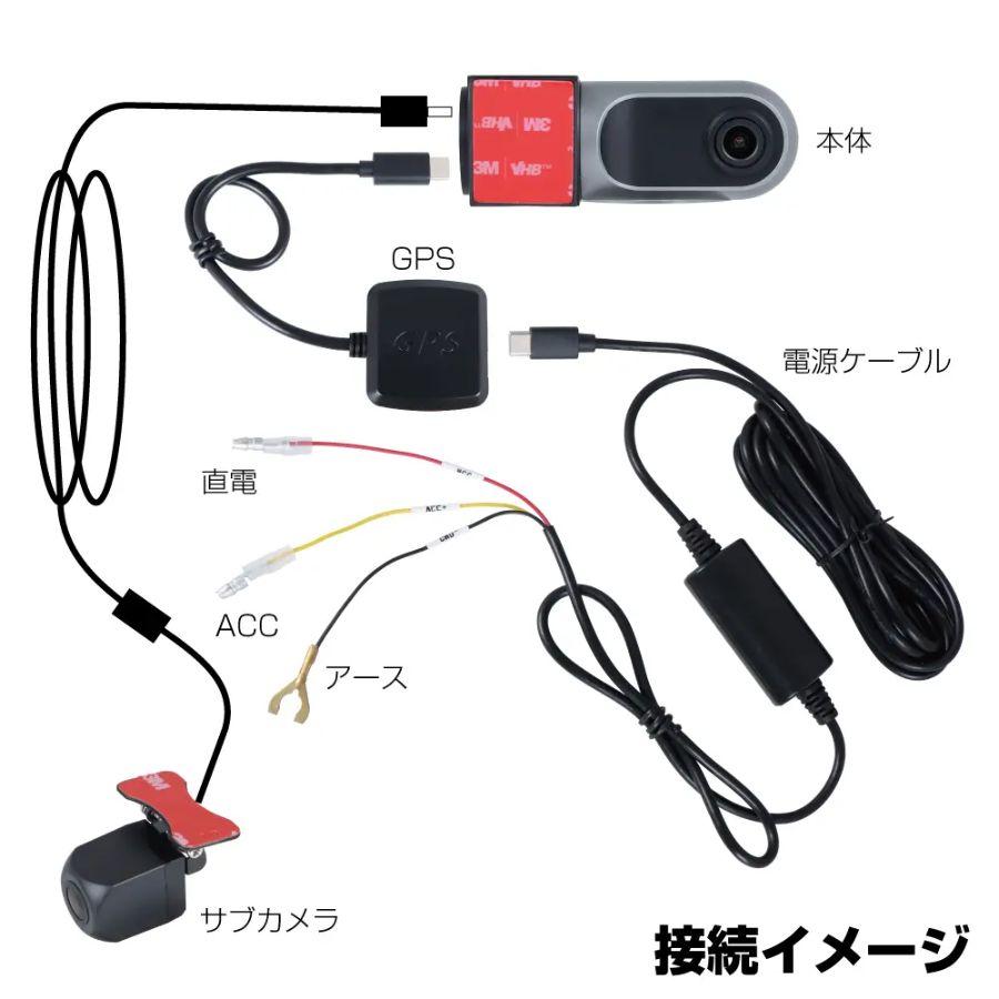 ジェットイノウエ ドライブレコーダー GPSアンテナセット SDカード32G
