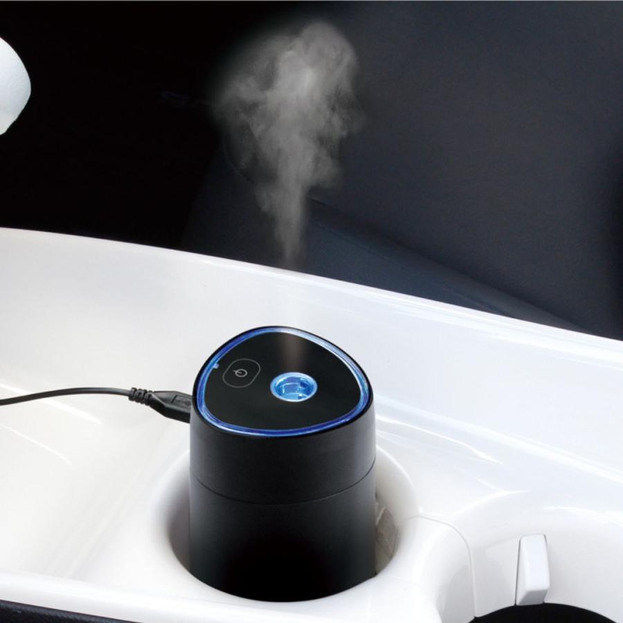 槌屋ヤック トラックでも使える加湿器 パーソナルUVミスト ブラック CD