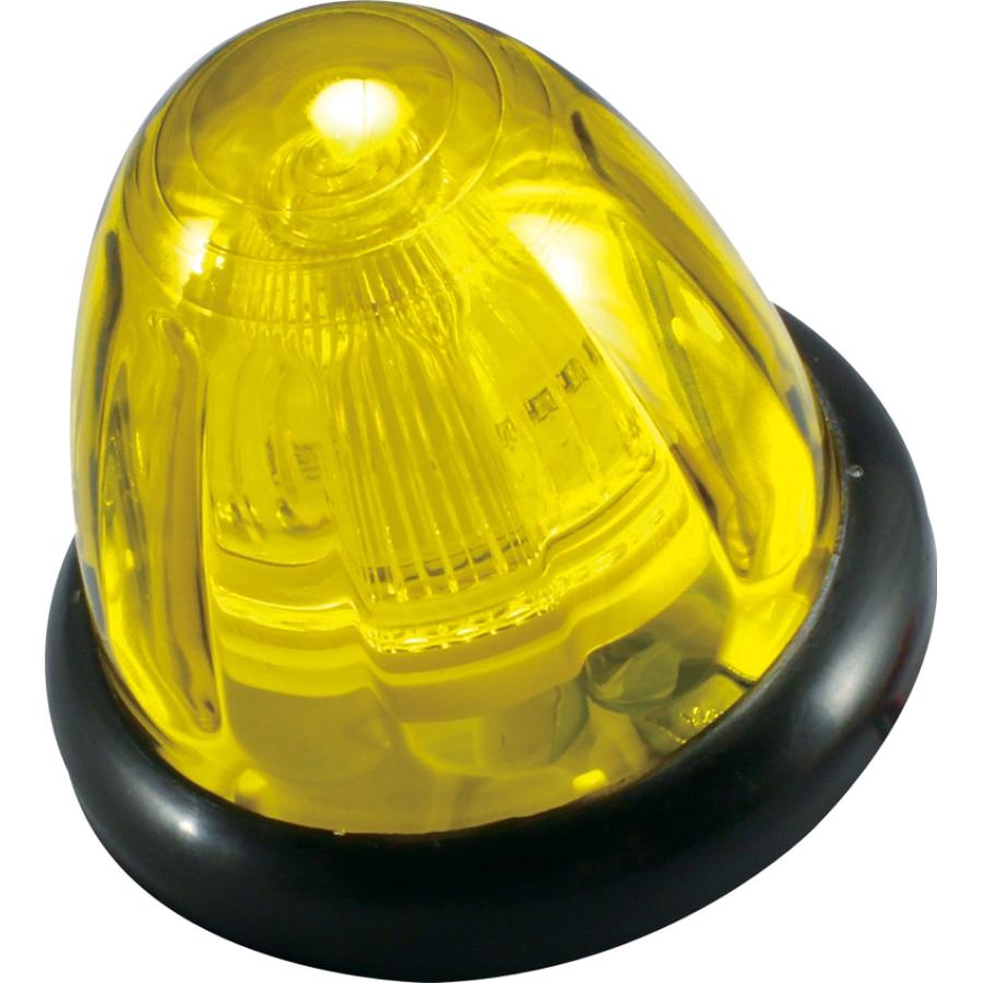 槌屋ヤック LEDドームマーカー イエロー 24V コード長700mm トラック