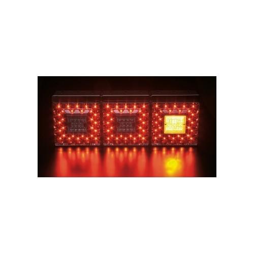 日本ボデーパーツ工業 角型LEDテールランプ 24V 3連 左右セット(車種別