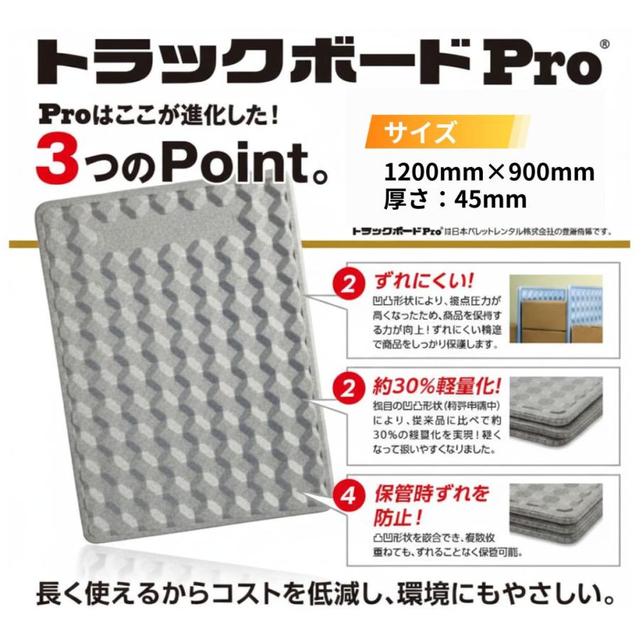 トラックボードPro 1200×900×厚さ45mm 10枚組 トラック用品 緩衝材 JPR