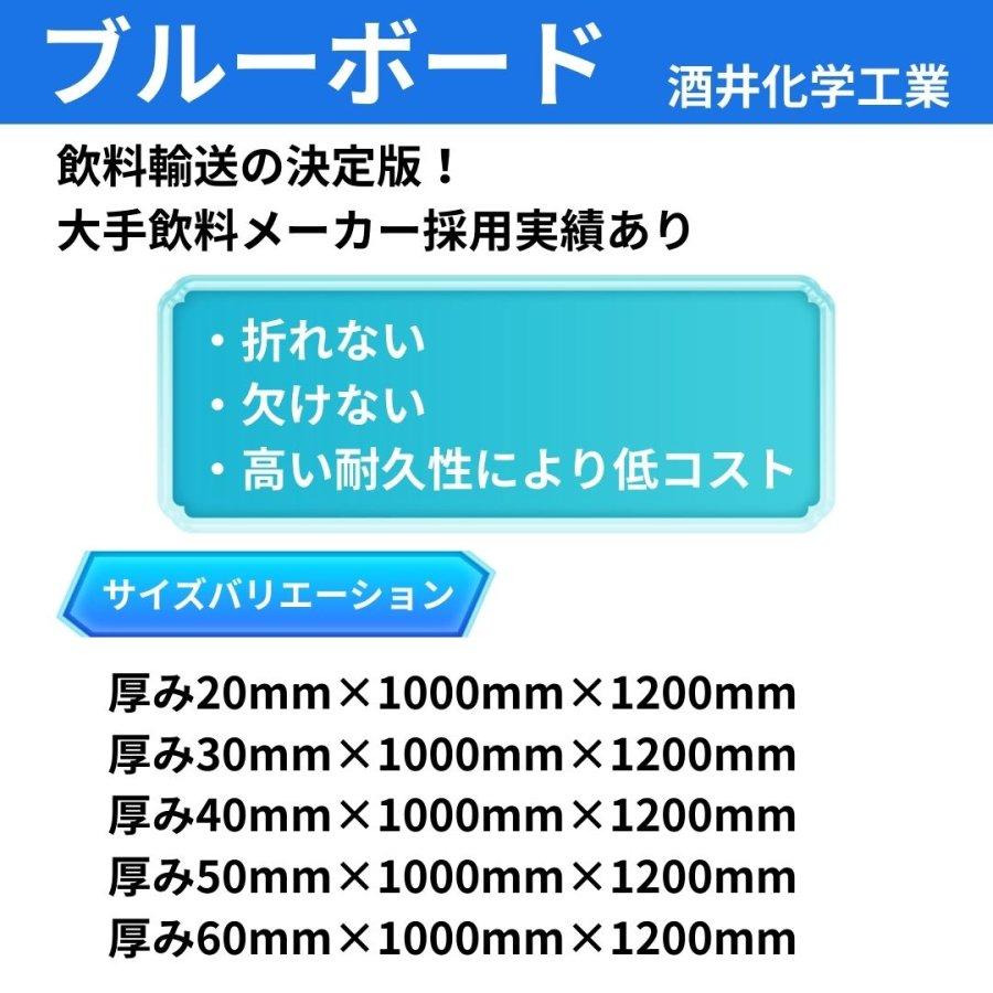 送料無料 ブルーボード 1000mm×1200mm×厚さ40mm 10枚セット 酒井化学