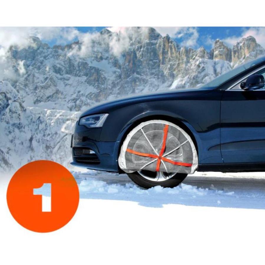 軽自動車・軽トラ用 布製タイヤチェーン(2枚組) Y09 カー用品 AutoSock