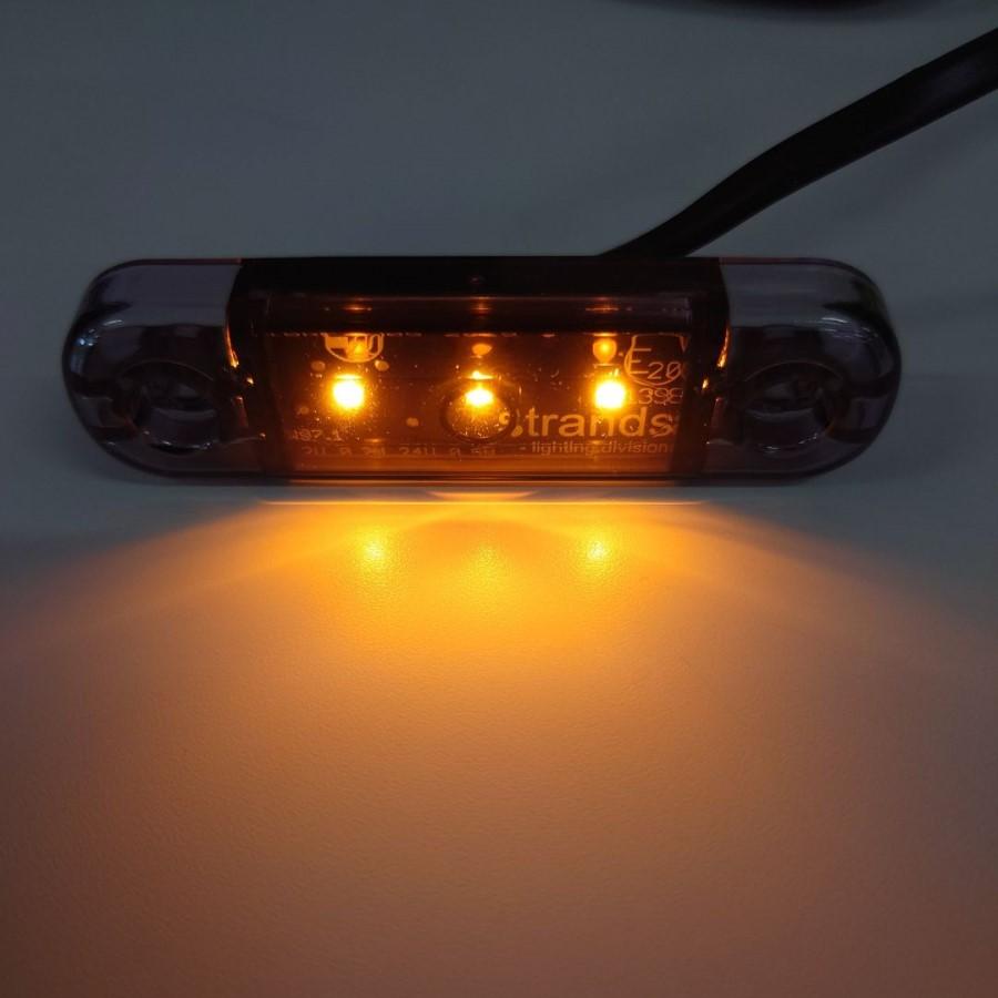 LEDマーカーランプ 【DARK KNIGHT SLIM MARKER 3LED】 オレンジ