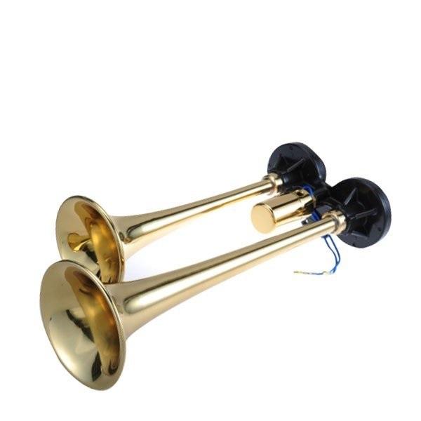 A1011 D型ミドルヤンキーホーン真鍮 24V用 トラック用エアーホーン 中