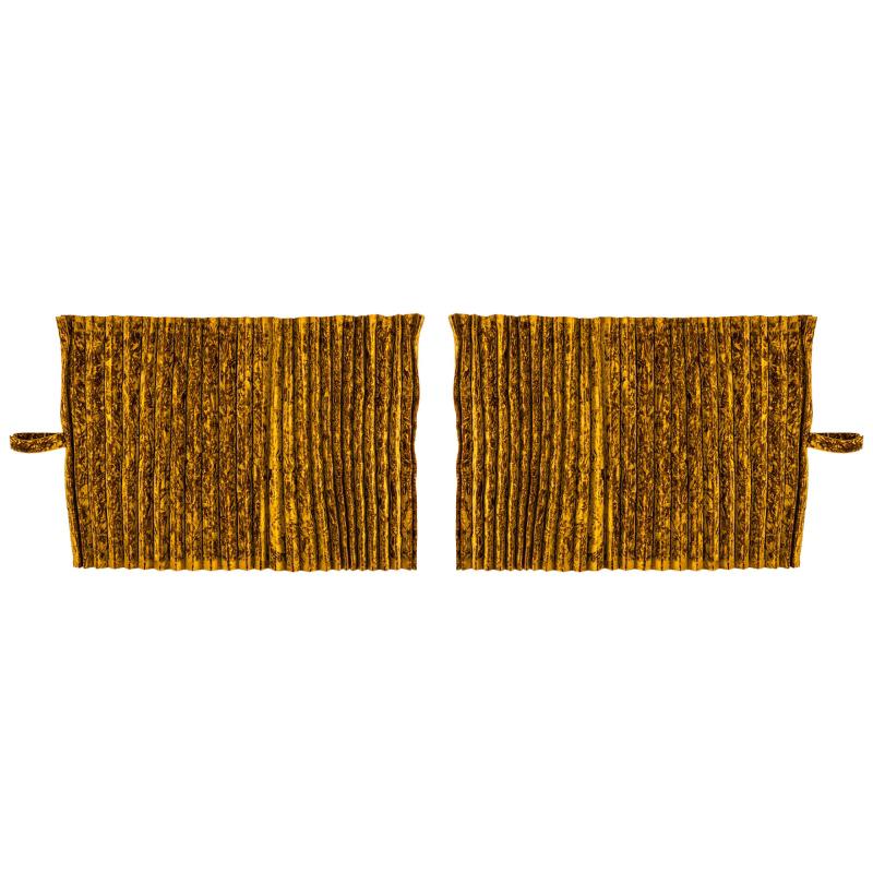 【金華山サイドカーテン　トラック用】大量生産により低価格を実現！（チンチラ金色） 金華山サイドカーテン トラック用】大量生産により低価格を実現