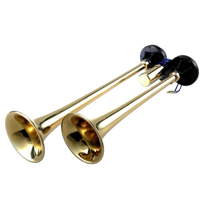 エアーホーン DL462 D型ロングヤンキー真鍮|トラック用品 ニッケン