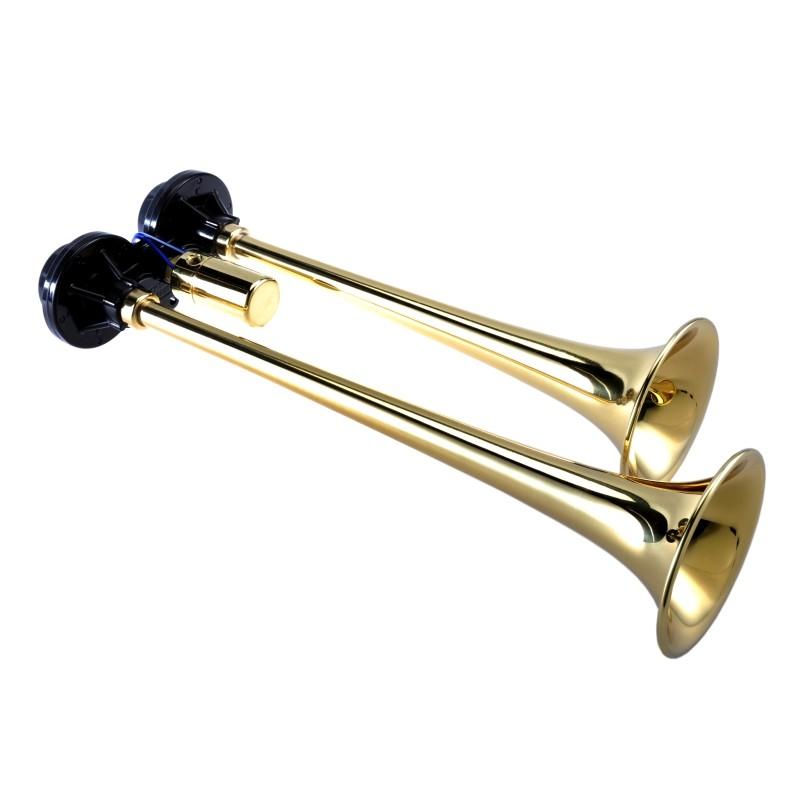 エアーホーン DL462 D型ロングヤンキー真鍮|トラック用品 ニッケン