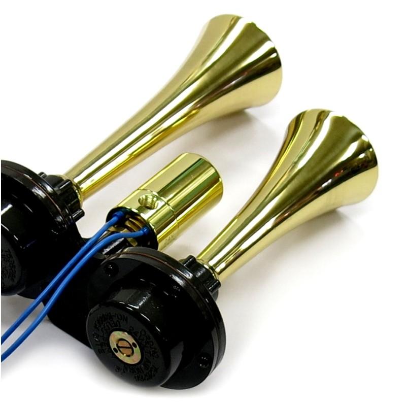 ボーン ニッケン DM428 D型メガヤンキーホーン 真鍮 トラック用エアーホーン