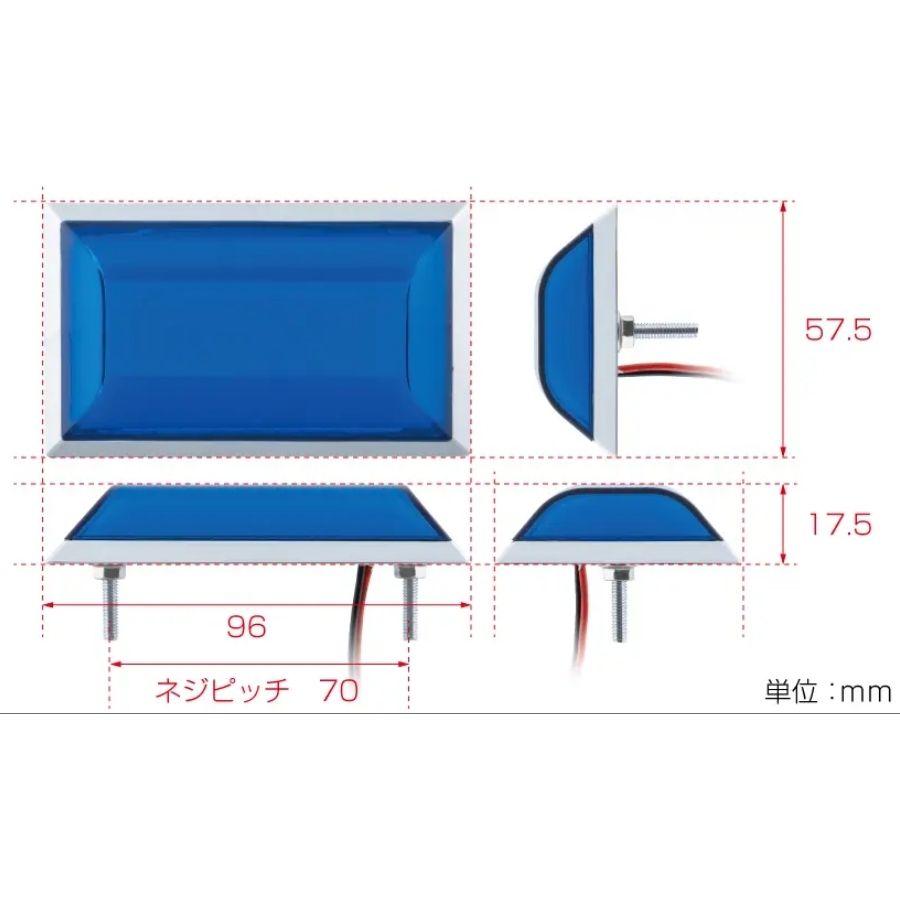 ジェットイノウエ LEDフラットマーカー面発光 12V 24V トラック用品
