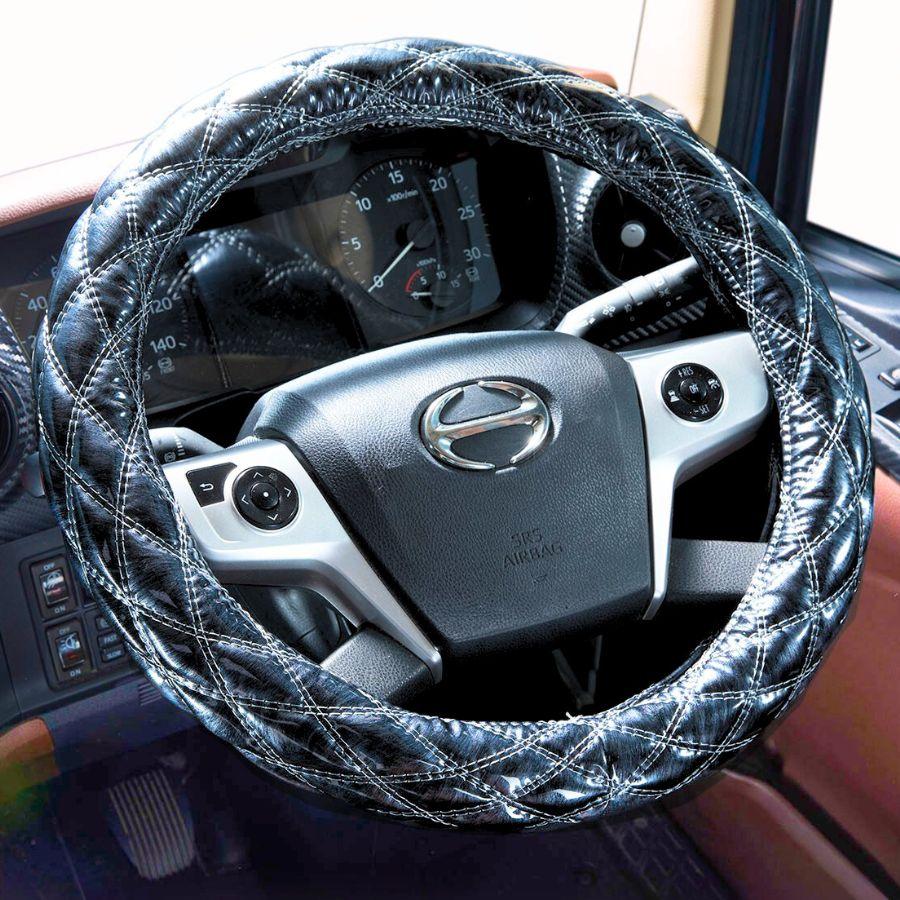 トラック 雅 極太ダブルステッチハンドルカバー オリオン ブラック