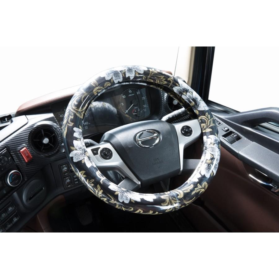 トラック用品 みやび桜ハンドルカバー ブラック Miyabisakura Hc Bk トラック用品ルート2 ヤフー店 通販 Yahoo ショッピング