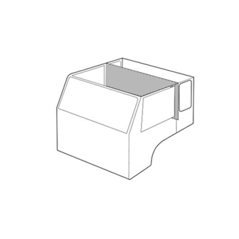 トラックストップ ターン 2点式センターカーテン 標準ルーフH100 金