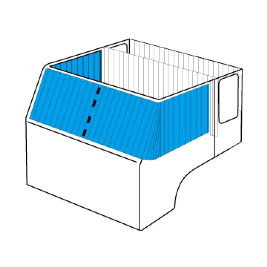 トラック 雅 仮眠カーテン 金華山 モンブランローズ プリーツ仕様 裏黒