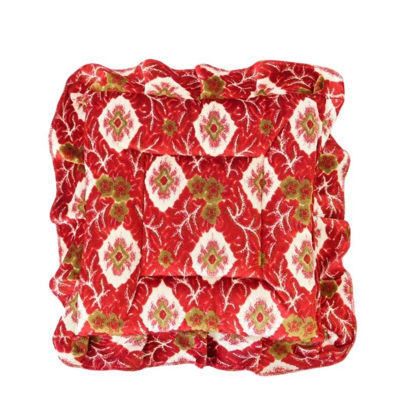 金華山　大花束／オレンジ　シングルクッション　座布団　2個セット トラックストップ ターン 金華山クッション 大花束 オレンジ